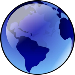 image of a blue planet earth